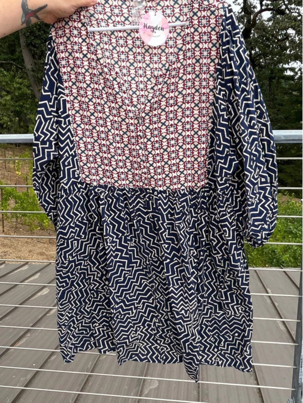 NWT Hayden Boho shirt dress size 2X